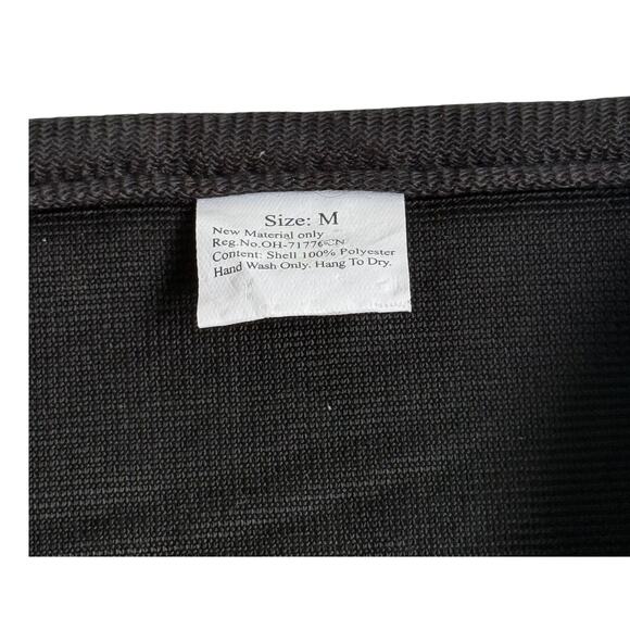 The Dog Walker HARNESS MEDIUM Style Reflective Black Metal Leash Hoops Vest - Picture 4 of 5